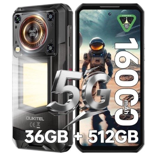 Oukitel WP56 5G 12GB Noir 6,8" 512GB Batterie puissante