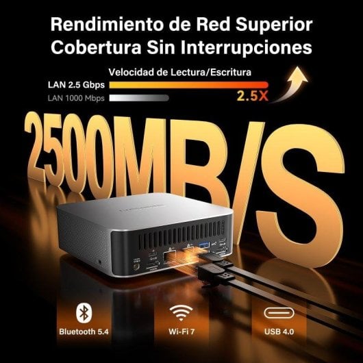 GEEKOM A9 Max AMD Ryzen AI 9 HX 370 32GB 1TB SSD Radeon 890M Windows 11 Pro USB4 Wi-Fi 7 LAN 2.5G