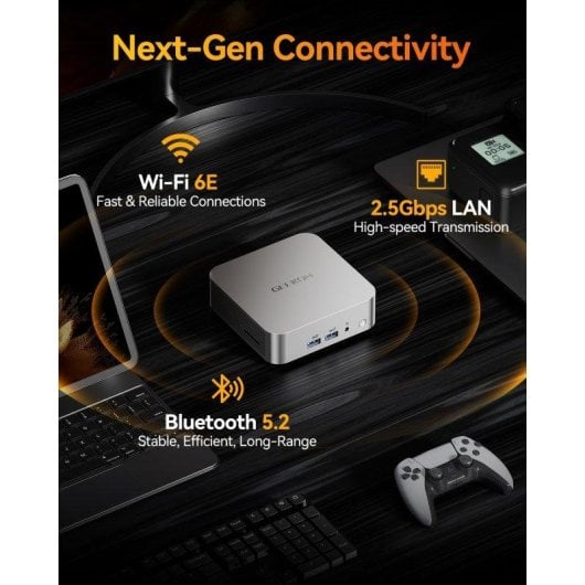 GEEKOM A8 Mini PC AMD Ryzen 7 8745HS 16GB 1TB SSD Radeon 780M Windows 11 Pro erweiterbar