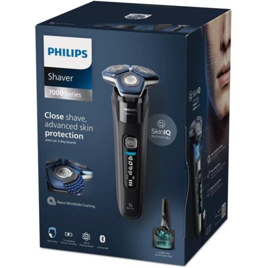 Afeitadora Philips Serie 7000 S7886/55 SkinIQ Recargable Wet & Dry Bluetooth