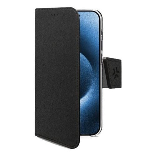 Funda para móvil Celly WALLYMAG Funda cartera similicuir noir MagSafe pour iPhone 17 Pro Max