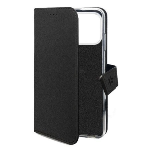 Funda para móvil Celly WALLYMAG Funda cartera similicuir noir MagSafe pour iPhone 17 Pro Max