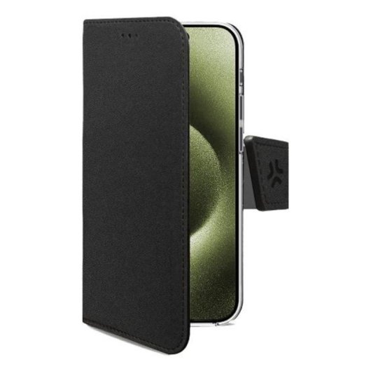 Funda para móvil Celly WALLYMAG Funda cartera Similicuir Noir MagSafe pour iPhone 17