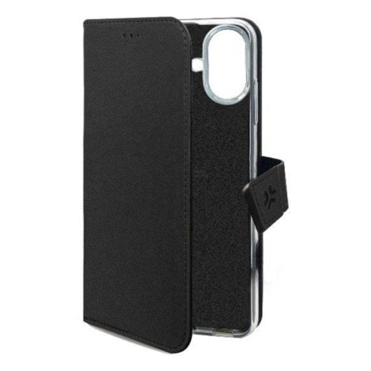 Funda para móvil Celly WALLYMAG Funda cartera Similicuir Noir MagSafe pour iPhone 17