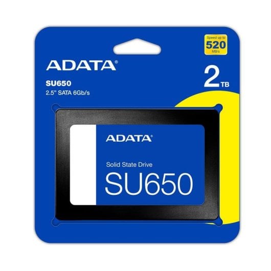 Disco Duro ADATA SU650 2TB SSD 2.5" 520MB/s SATA III 3D NAND