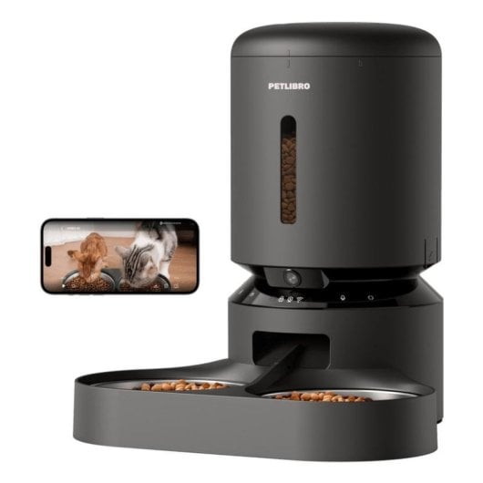 Comedouro Automático PETLIBRO Granary Smart Camera WiFi 5 L Preto