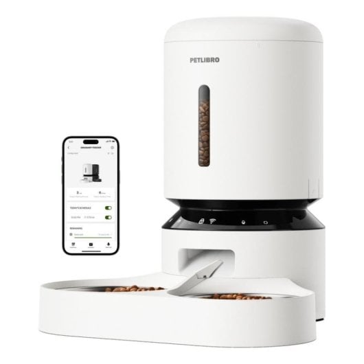 Comedouro automático PETLIBRO Granary Smart WiFi branco 5L gato AC