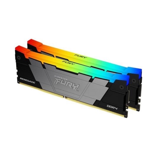 Memoria RAM Kingston FURY Renegade RGB 16GB 2x8GB DDR4 4000MHz CL19 Intel XMP Heatsink Schwarz