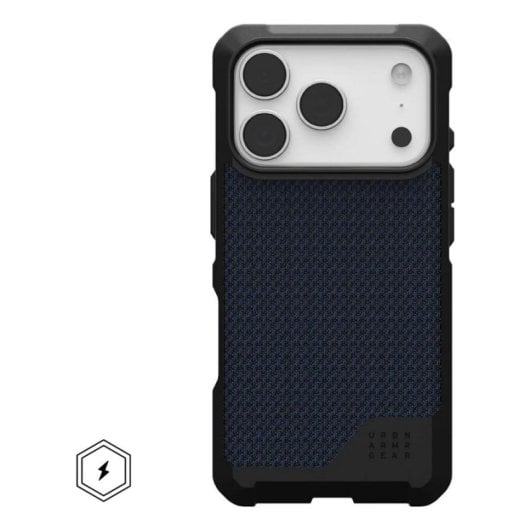 Funda para móvil Urban Armor Gear Kevlar Mallard Cover TPU Noir Bleu MagSafe pour iPhone 17 Pro