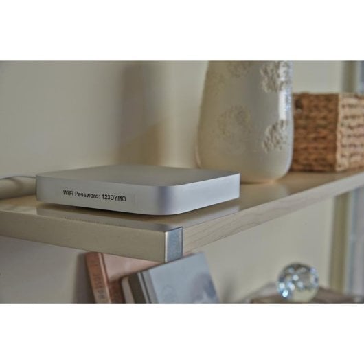 Cinta para impresora de etiquetas DYMO D1 6 mm x 7 m poliéster negro sobre transparente