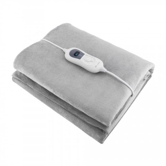 Coperta elettrica TrueLife TLHB1508 150x80 cm 60W Grigia auto-spegnimento