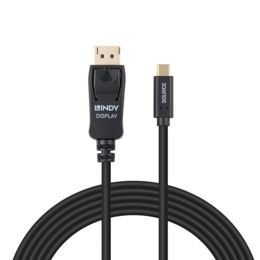 Adaptateur de câble vidéo Lindy 43501 USB-C vers DisplayPort 2 m Noir