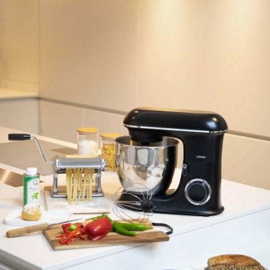 Machine à pâtes manuelle Livoo Men41 Acier inoxydable argenté réglable