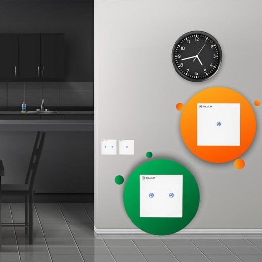 Central Domótica Tellur TLL331491 Wi-Fi Control Táctil Compatible Android iOS