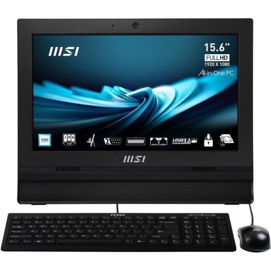 MSI Pro AP162T ADL-042XEU Intel N100 8GB 256GB SSD UHD Graphics Pantalla táctil 15,6" Wi-Fi 6E