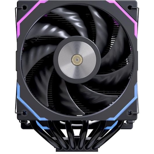 Refrigeração a Ar Einarex Socket AM5 120mm GLIDE G300 Black RGB Dual Fan
