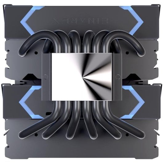 Refrigeração a Ar Einarex Socket AM5 120mm GLIDE G300 Black RGB Dual Fan