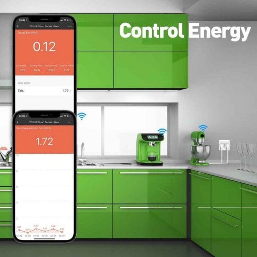Tomada Inteligente Tellur TLL331061 Wi-Fi Controle por voz e 2 Entradas