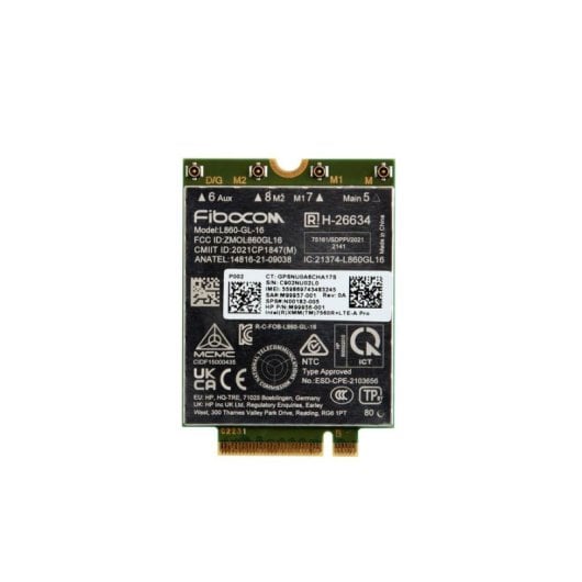 Tarjeta de Rede HP XMM 7560 R+ LTE-Advanced Pro Interna WWAN Gigabit LTE