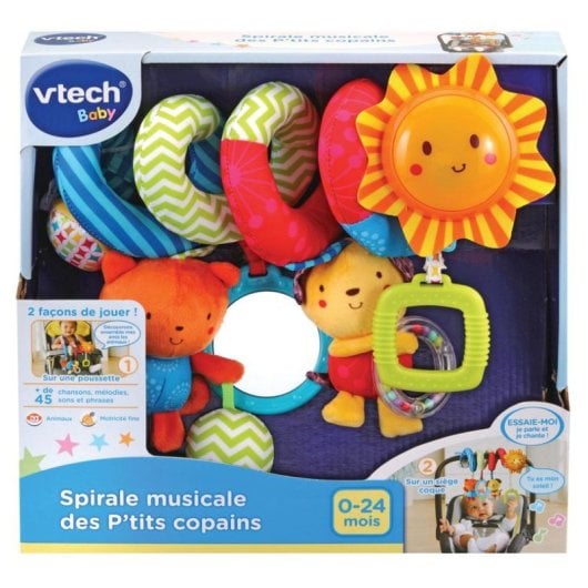 Joguete Colgante VTech 80-522105 Espiral Tecido Multicor 0-24 Meses