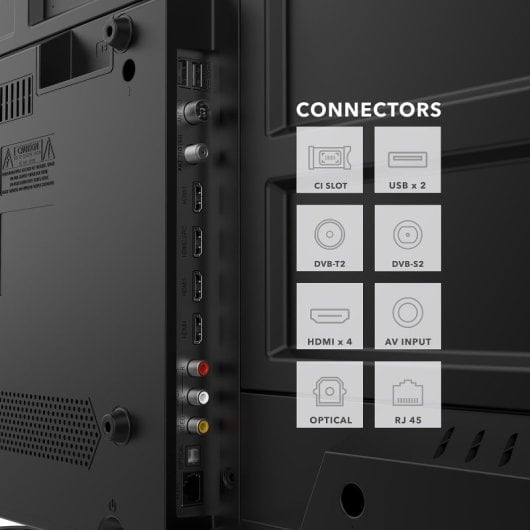 TV Smart Tech DLED 43QG02V 43" 4K UltraHD 60Hz Smart TV Google TV HDR Dolby Digital