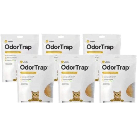 Désodorisant pour litière Litter-Robot OdorTrap Orange Blanc Pack de 6