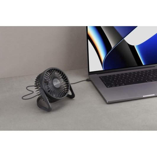 Ventilator Techly Tech Pop 8018080494413 USB Tisch Schwarz 360° drehbar 0,9 m