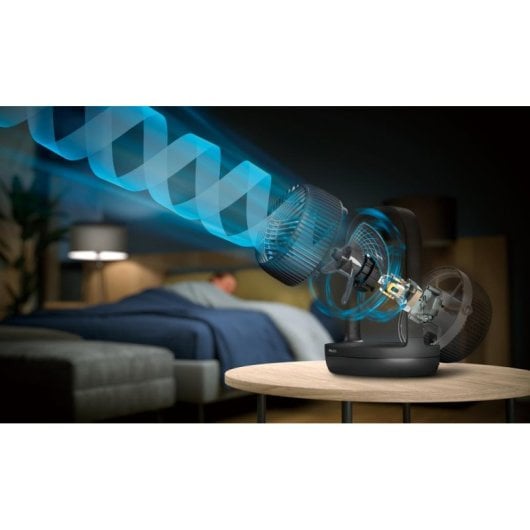 Ventilador de Mesa Philips 3000 Series SilentWings 27W 3 Velocidades Cinzento