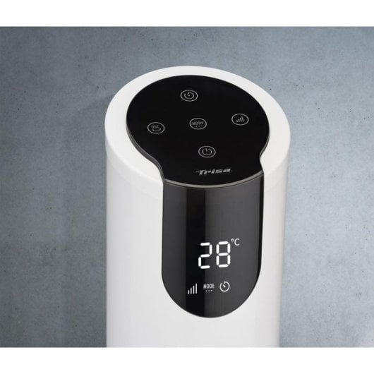 Ventilator Trisa 9359.7010 Turm 8 Geschwindigkeiten 70° Oszillation Schwarz Weiß