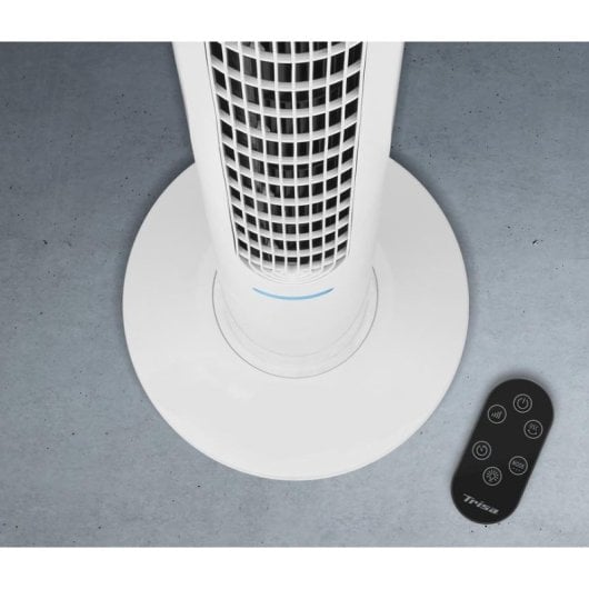 Ventilator Trisa 9359.7010 Turm 8 Geschwindigkeiten 70° Oszillation Schwarz Weiß
