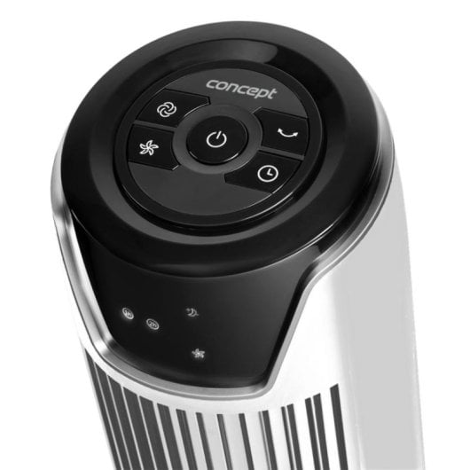 Ventilador torre CONCEPT VS5100 Branco piso oscilação temporizador LED