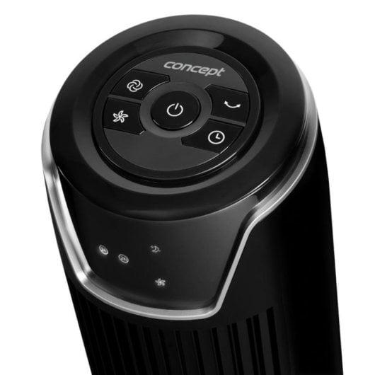 Ventilador torre Concept VS5110 Preto piso 3 velocidades oscilação