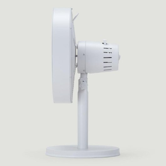 Ventilador de sobremesa Mellerware Brizy Circle 35W 5 aspas aluminio blanco