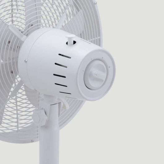 Ventilador de sobremesa Mellerware Brizy Circle 35W 5 aspas aluminio blanco