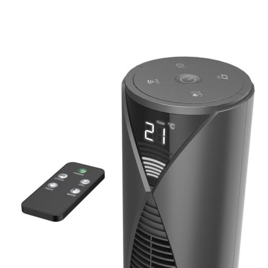 Ventilador torre Hama 00176595 Titanio 3 velocidades Controlo remoto