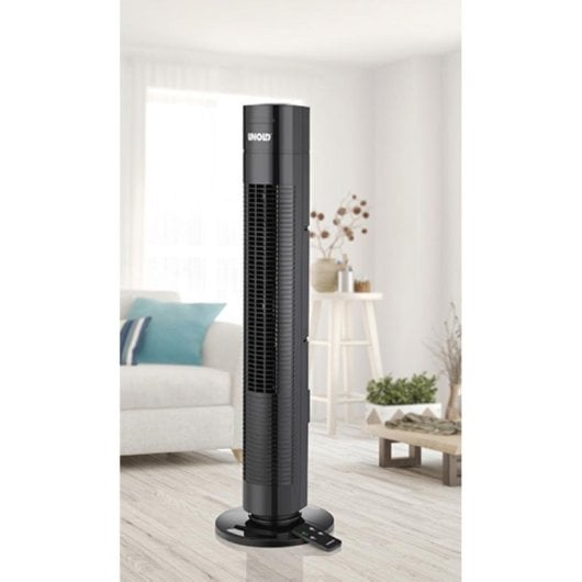 Turmventilator UNOLD 86955 Schwarz Timer Fernbedienung 75° Oszillation