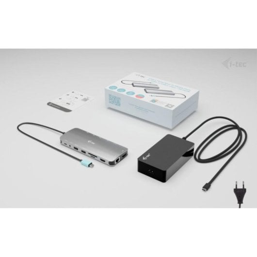 Station d'accueil I-Tec Metal USB-C Nano 3x Display 140W HDMI RJ-45 Alu