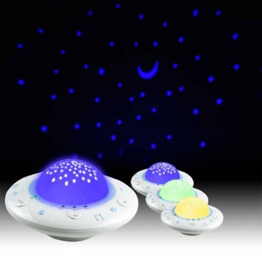 Luz Nocturna Alecto Multicolor Sonora Comando de Voz Alimentação a Pilhas