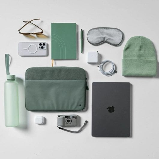 Funda portátil Incase ARC 16" poliéster reciclado caqui resistente agua