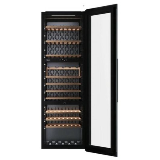 Cave de vinho Teka RVI 30097 GBK integrado 93 garrafas luz interior preta