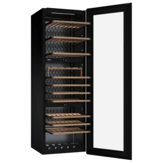 Cave de vinho Teka RVI 30097 GBK integrado 93 garrafas luz interior preta