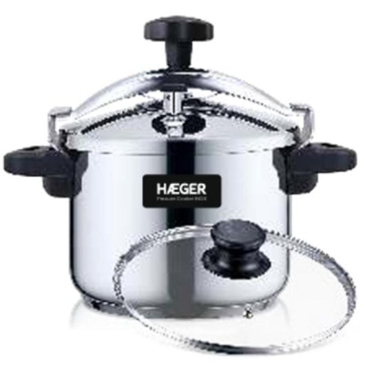 Autocuiseur Haeger PC-6SS.019A acier inoxydable 6L compatible induction