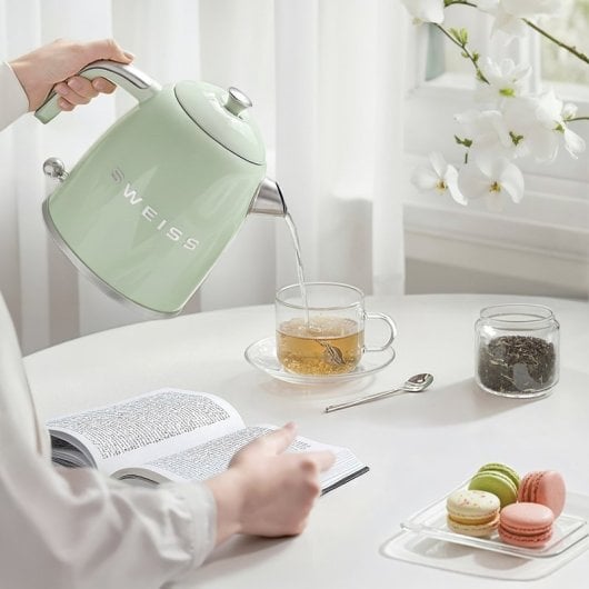 Chaleira elétrica vintage de 1 litro Sweiss Kts7