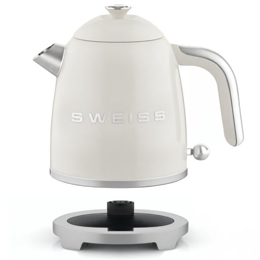 Chaleira elétrica vintage suíça KTS8 de 1 litro