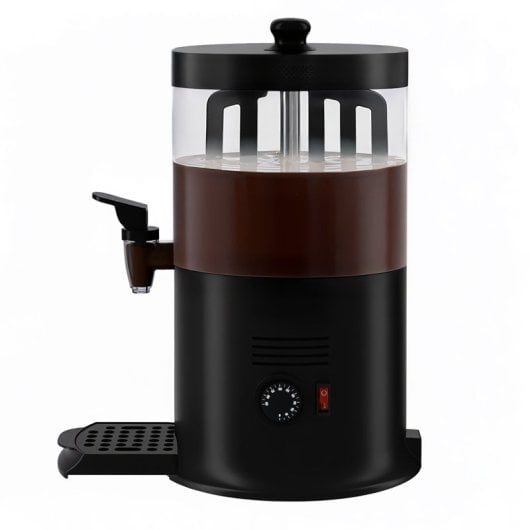 Dispensador de chocolate quente, 6 L, 1200 W, preto