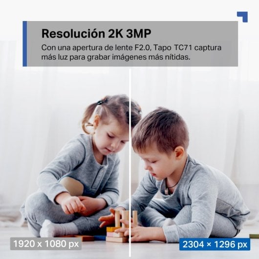 Cámara IP Tapo by TP-Link TC71 2K Visión Nocturna Interior Control por Voz Audio Bidireccional