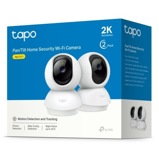 Cámara IP Tapo by TP-Link TC71 2K Visión Nocturna Interior Control por Voz Audio Bidireccional