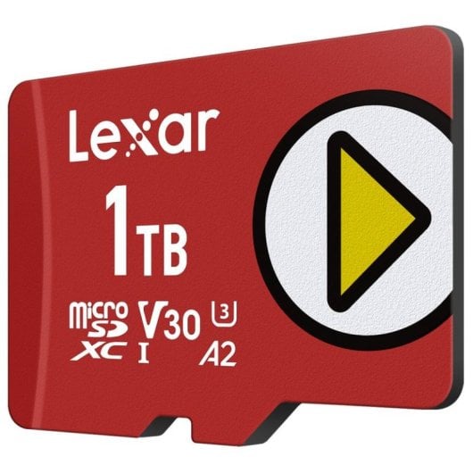 microSDXC Lexar LMSPLAY001T-BNSNG 1 TB UHS-I 205 MB/s 140 MB/s V30 A2 Rot