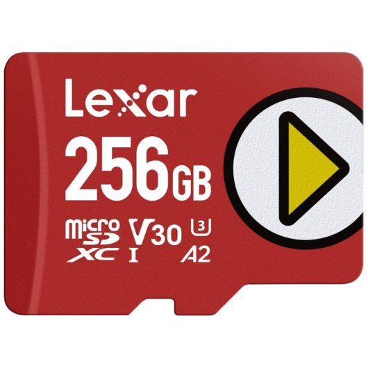 Cartão MicroSD Lexar LMSPLAY256G-BNSNG 256GB UHS-I 205MB/s V30 A2