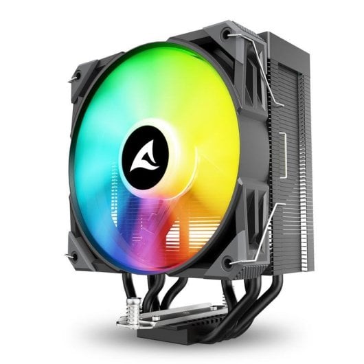 Refrigeração a Ar Sharkoon Socket AM5/LGA1851 120mm A40 RGB 4 Heatpipes LED RGB
